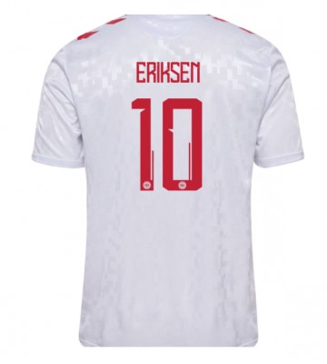 Danmark Christian Eriksen #10 Udebanetrøje EM 2024 Kort ærmer